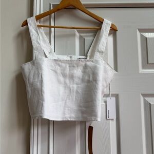 NWT Reformation Lorin Linen Top